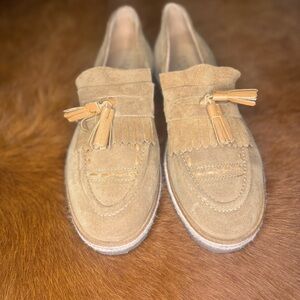 Topman Tan Suede Loafers